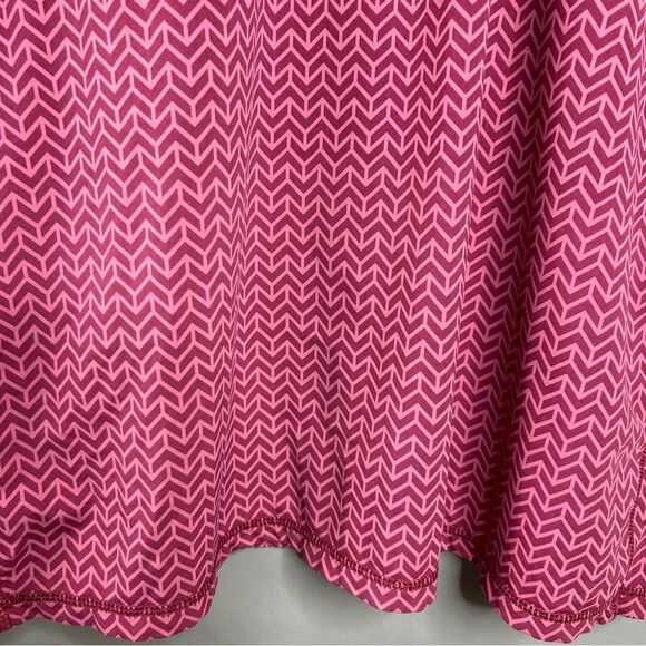 Greyson 1/4 Zip Pullover  Red Pink Herringbone Mock Neck Golf 1969 Logo - Picture 5 of 9